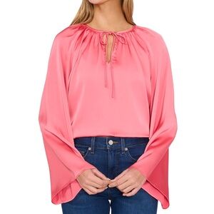 NWT CeCe Long Sleeves Raglan V-Neck Top